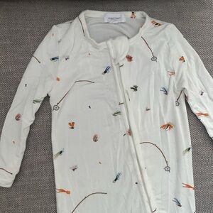 Angel Dear 9-12 month fly fishing footie pajamas